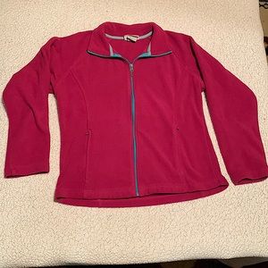 Landway fushia fleece jacket. Size S.